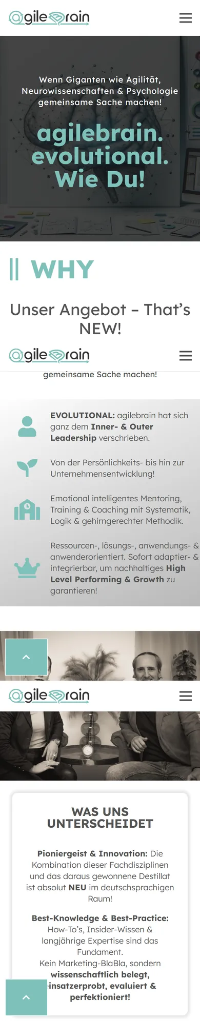 agilebrain.at am Smartphone