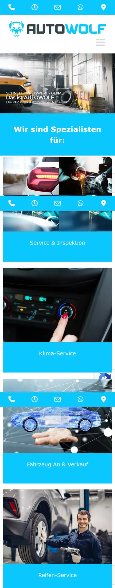 autowolf.at am Smartphone