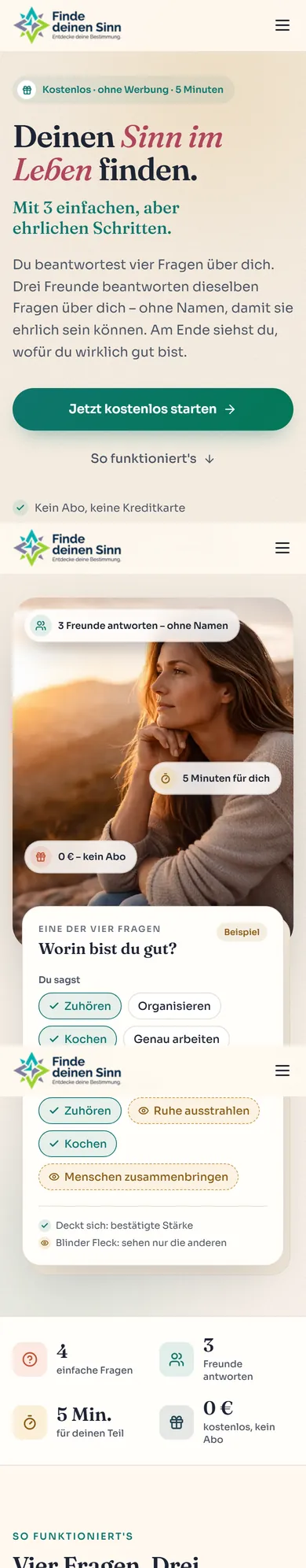 finde-deinen-sinn.de am Smartphone