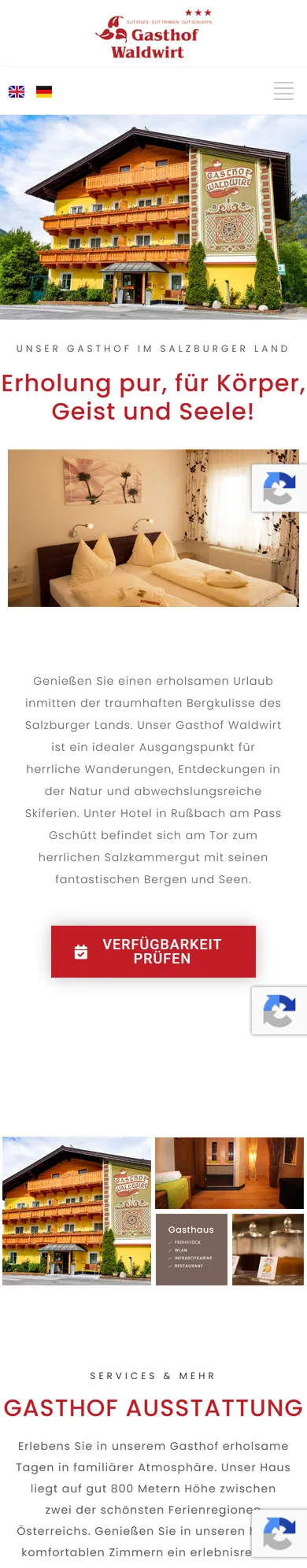 waldwirt.com am Smartphone